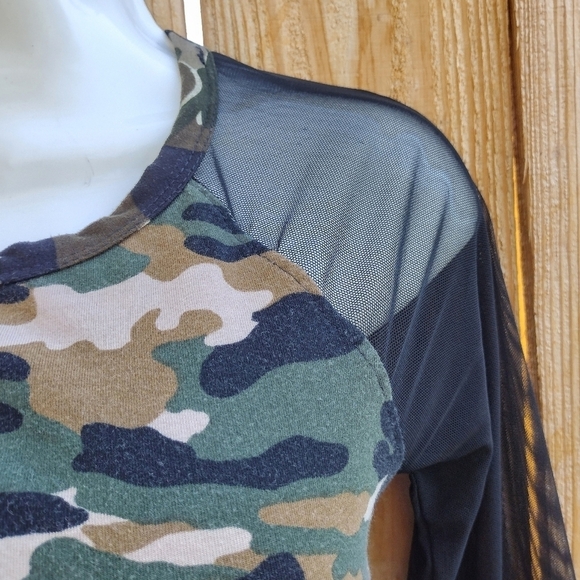 Heart & Hips - Camo Mesh Midi Dress - Picture 5 of 16